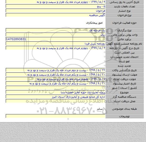 پروژه آبخیزداری حوزه آبخیز خچیره نسا