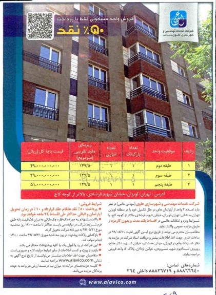 آگهی مزایده،مزایده واگذاری 3 واحد آپارتمان مسکونی