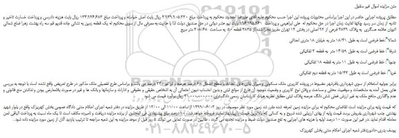 مزایده، مزایده فروش ملک