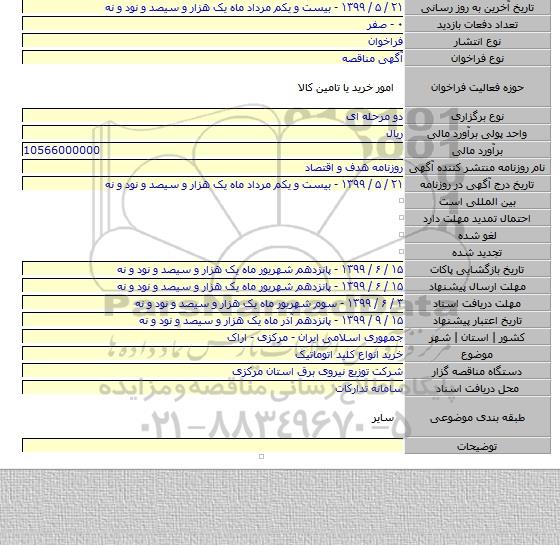 خرید انواع کلید اتوماتیک