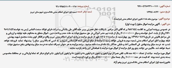 مزایده فروش تعداد 5400 عدد قاب تلفن همراه