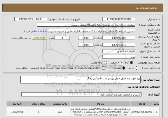 استعلام برد هوشمند قابل حمل یوپینتر مدل A پلاس (+A)