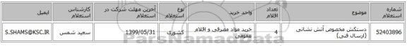 دستکش مخصوص آتش نشانی (ارسال فنی)