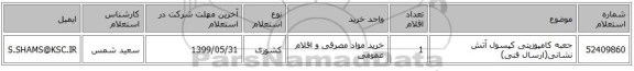 جعبه کامپوزیتی کپسول آتش نشانی(ارسال فنی)