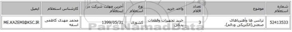 ترانس ها وآهنرباهای صنعتی(الکتریکی ودائم).