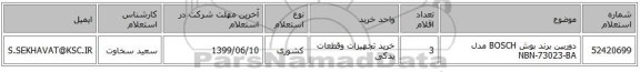 دوربین برند بوش BOSCH مدل NBN-73023-BA