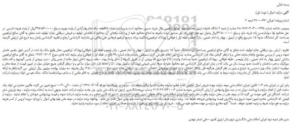 مزایده، مزایده فروش سرقفلی مغازه 