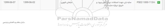 استعلام، استعلام ​سایه بان جهت استفاده دروازه های ورود و خروج