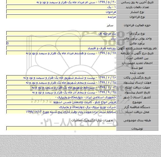 فروش انواع تابلو ٬ کابینت وشمش مسی اسقاط