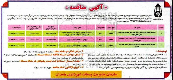 مناقصه، مناقصه واگذاری ادامه و تکمیل سایت دفتر زباله های شهر و...