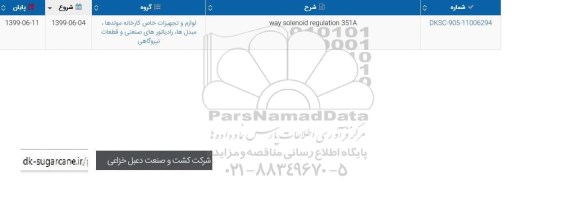 استعلام، استعلام way solenoid regulation 351 A