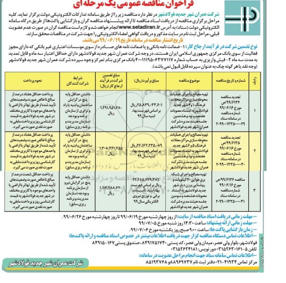 فراخوان مناقصه ,تجدید فراخوان مناقصه تهیه مصالح و اجرای عملیات محوطه سازی مراکز محلات 