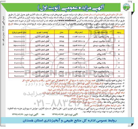 مزایده خودروهای فرسوده