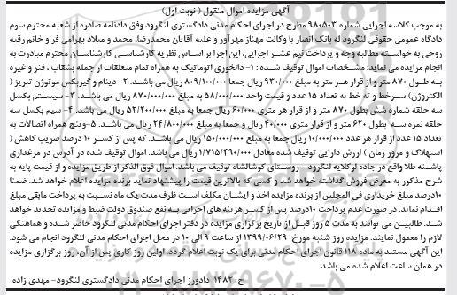 مزایده دانخوری اتوماتیک - دینام و گیربکس