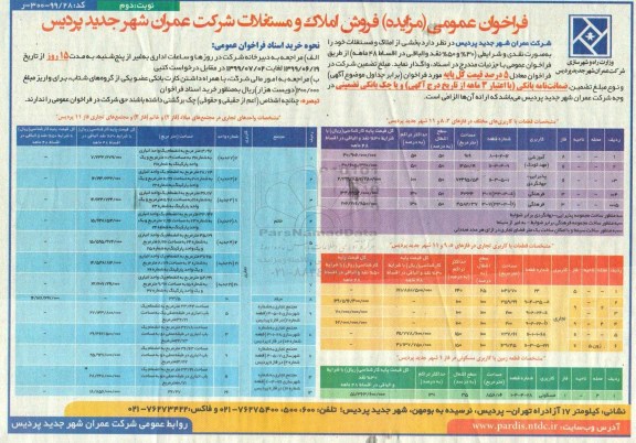 مزایده،مزایده فروش املاک و مستغلات کاربری اموزشی و مسکونی نوبت دوم 