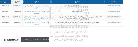 استعلام، استعلام شافت POTOR شریدر اسیاب به طول 4200 میلیمتر  