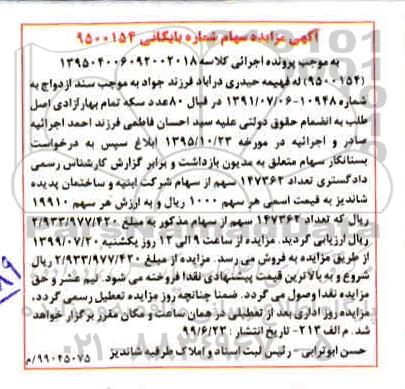 مزایده , مزایده سهام