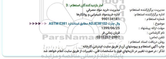 استعلام وال چارت ADJE38102