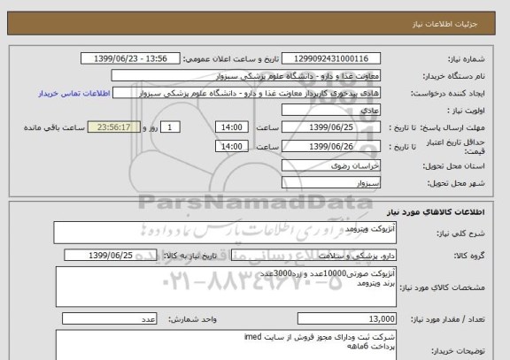 استعلام آنژیوکت ویترومد