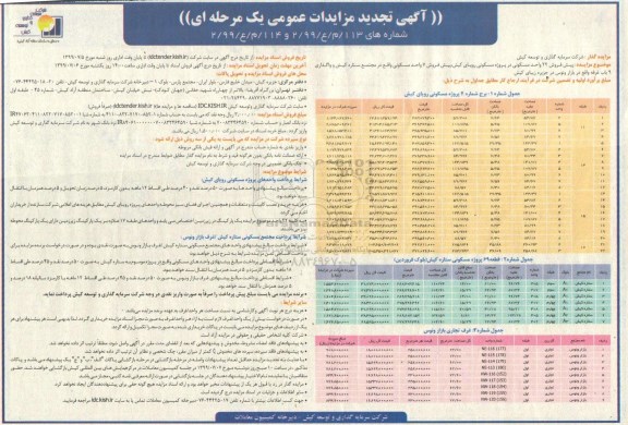 مزایده مزایده پیش فروش 22 واحد مسکونی تجدید