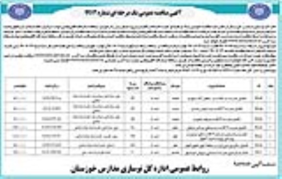 مناقصه، مناقصه تکمیل مدرسه سه کلاسه... 