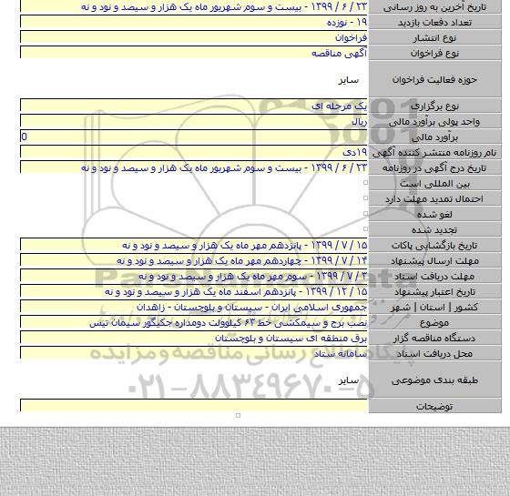 نصب برج و سیمکشی خط ۶۳ کیلوولت دومداره جکیگور سیمان تیس