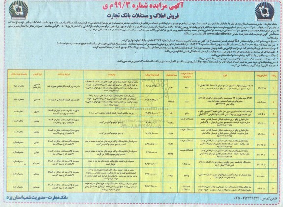 مزایده مزایده فروش املاک مازاد کاربری صنعتی و تجاری