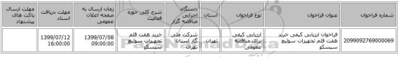 فراخوان ارزیابی کیفی خرید هفت قلم تجهیزات سوئیچ سیسکو