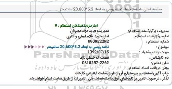 استعلام, استعلام تخته روسی