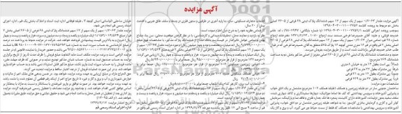 مزایده مزایده ششدانگ پلاک ثبتی 68 فرعی از 2605 اصلی