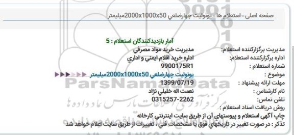 استعلام یونولیت چهار ضلعی