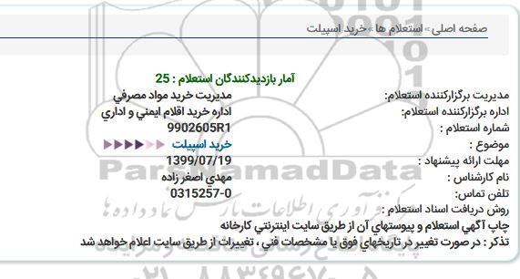 استعلام خرید اسپیلت  