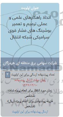 فراخوان اتخاذ راهکارهای علمی و عملی ترمیم و تعمیر بوشینگ
