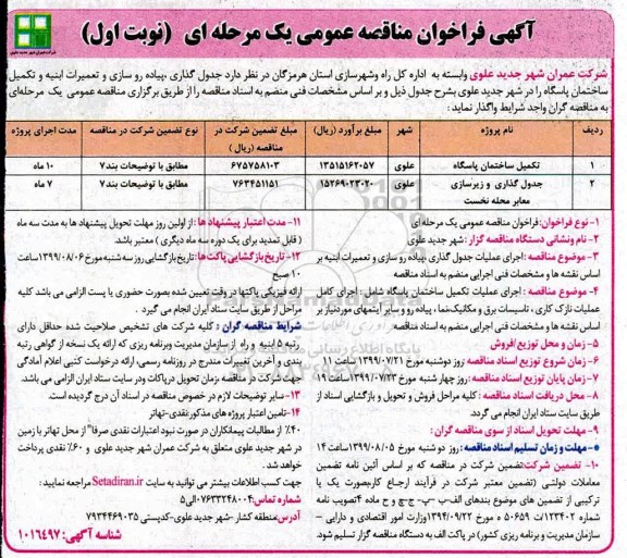 فراخوان مناقصه، فراخوان مناقصه تکمیل ساختمان پاسگاه  ... 