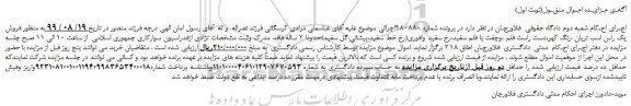 مزایده،مزایده فروش یک راس اسب نریان 