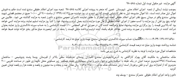 مزایده،مزایده فروش ملک ساختمانی
