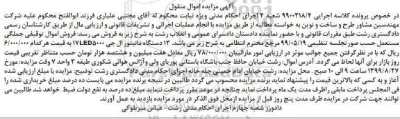 مزایده 13 دستگاه مانیتور