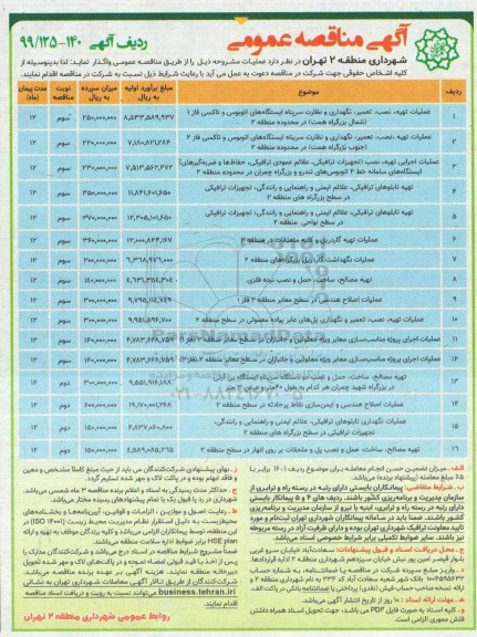 آگهی مناقصه عمومی , مناقصه عملیات تهیه، نصب، تعمیر، نگهداری و نظارت سرپناه ایستگاه های اتوبوس و تاکسی ...