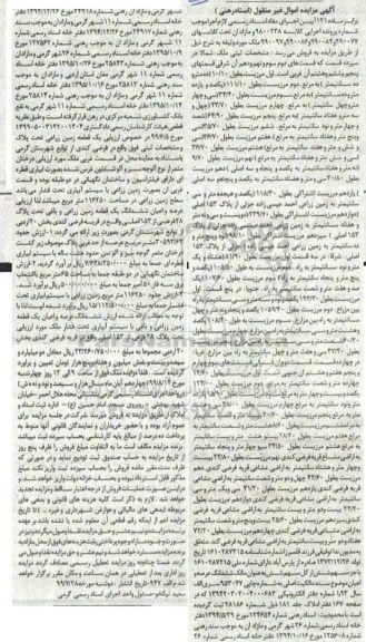 آگهی مزایده،مزایده فروش ملک زراعی