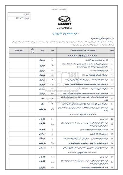 استعلام، استعلام کاتر زدن بتن قدیمی به عمق 7 سانتیمتر و ...