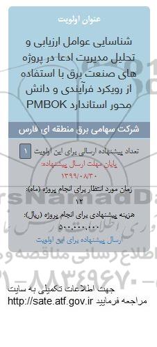 فراخوان , فراخوان شناسایی عوامل ارزیابی و تحلیل مدیریت ادعا