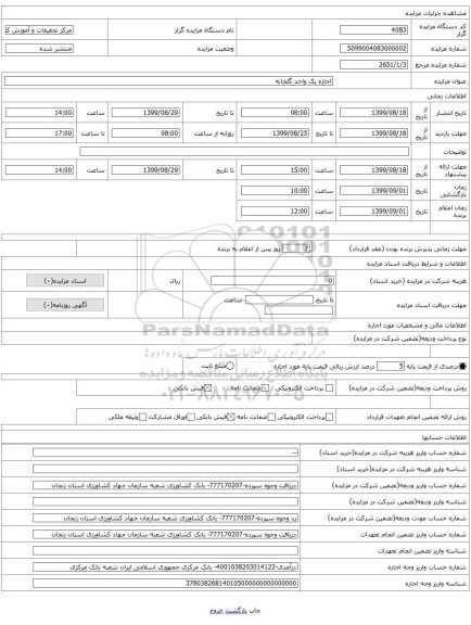 اجاره یک واحد گلخانه