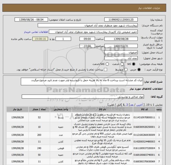 استعلام ایران کد مشابه است پرداخت 6 ماه به بالا هزینه حمل با فروشنده ودر صورت عدم تایید مرجوع میگردد
