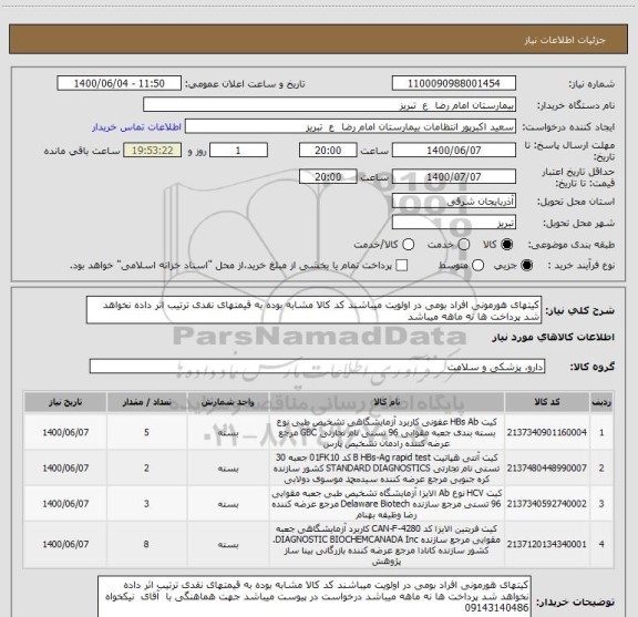استعلام کیتهای هورمونی افراد بومی در اولویت میباشند کد کالا مشابه بوده به قیمتهای نقدی ترتیب اثر داده نخواهد شد پرداخت ها نه ماهه میباشد