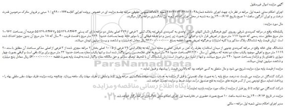 مزایده،مزایده فروش یکبابخانه  و...