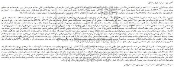 مزایده ششدانگ پلاک ثبتی بشماره صفر فرعی از 5478 اصلی بخش 2