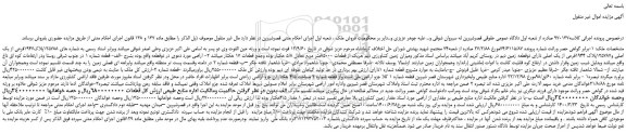 مزایده فروش پلاک1947فرعی از یک اصلی