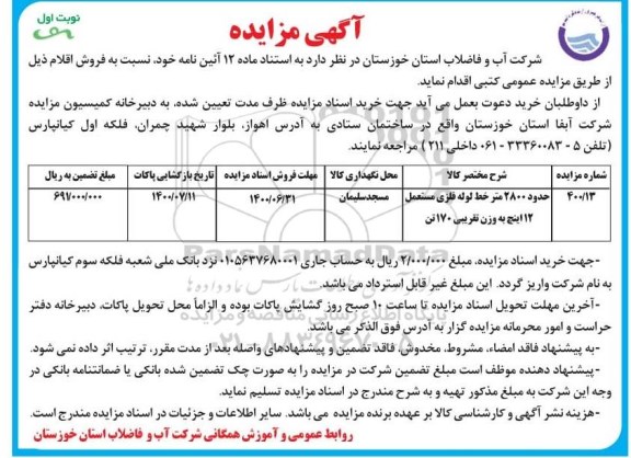 مناقصه ،مناقصه تامین و به کارگیری تدریجی 150 نفر نیروی انسانی