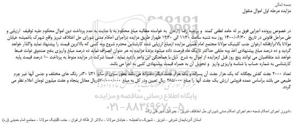 مزایده تعداد 2000 جفت کفش بچگانه
