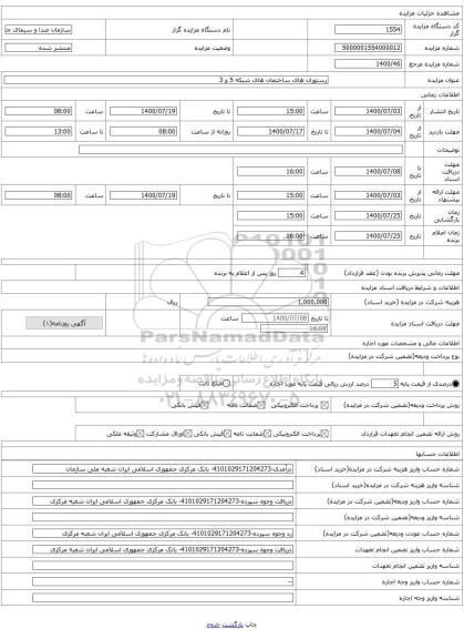 رستوران های ساختمان های شبکه 5 و 3
